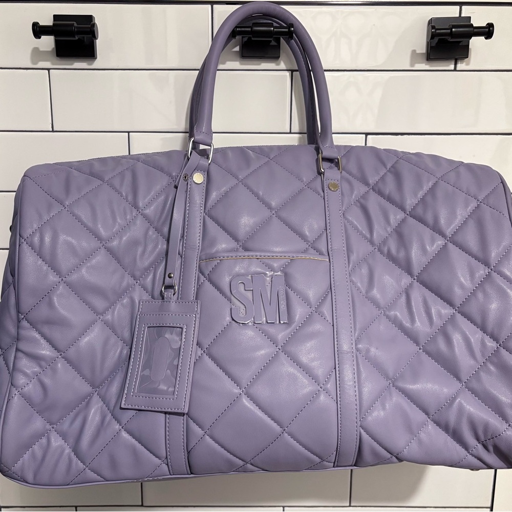 Steve Madden Quilted Lavender Tote